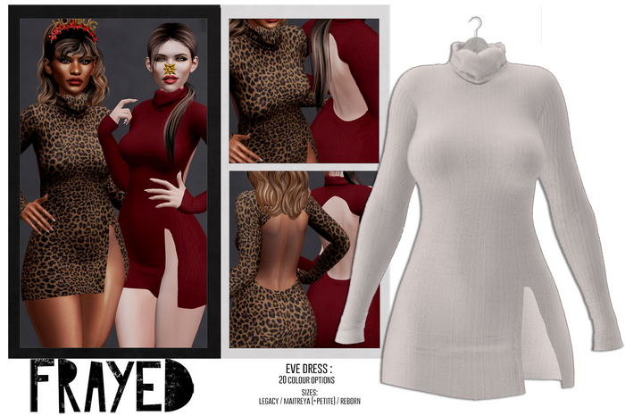 Frayed - Eve Dress - White
