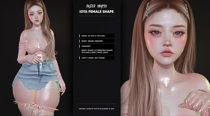 Dazed. Iota Female Shape - Ceylon & EReborn