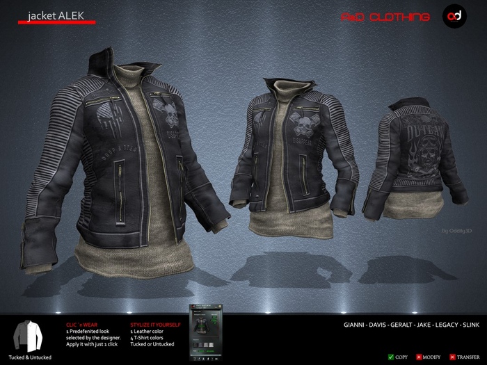 Accent - Jacket -Alek- Ebony