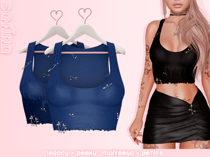 .Safira. Cyndi Top Navy