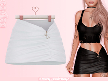.Safira. Cyndi Skirt White