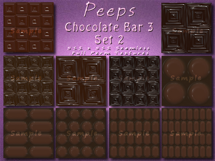 Peeps Textures Chocolate Bar 3 Set 2