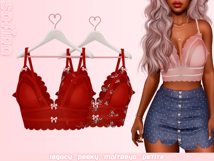 .Safira. Elyse Top Red