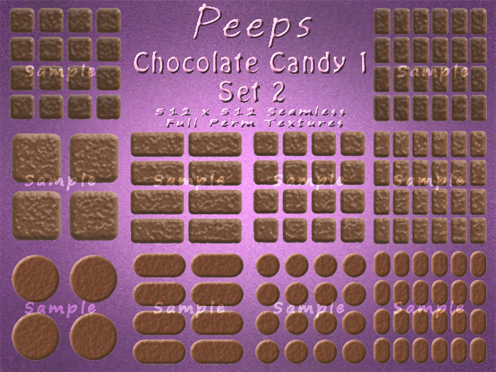 Peeps Textures Chocolate Candy 1 Set 2