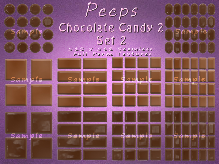 Peeps Textures Chocolate Candy 2 Set 2