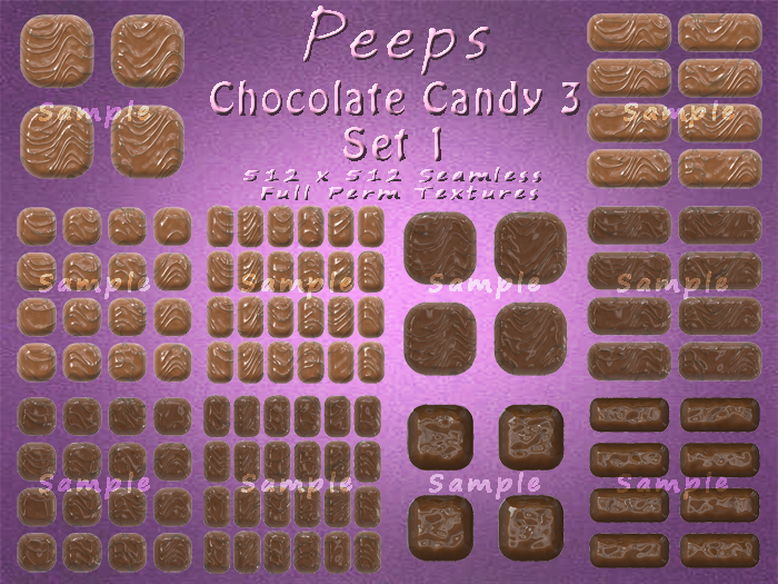 Peeps Textures Chocolate Candy 3 Set 1