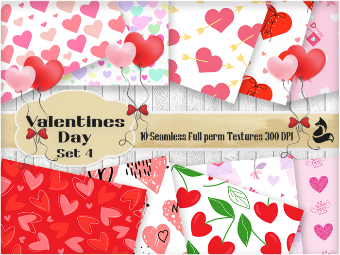 FF Valentines Day Seamless Textures Set 4