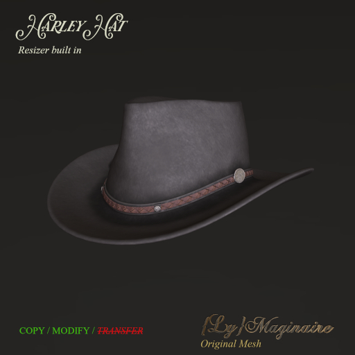 {Ly}Maginaire ~ DEMO Harley Hat Black Package (ADD)
