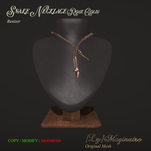 {Ly}Maginaire ~ Snake Necklace Rose Gold Package (ADD)