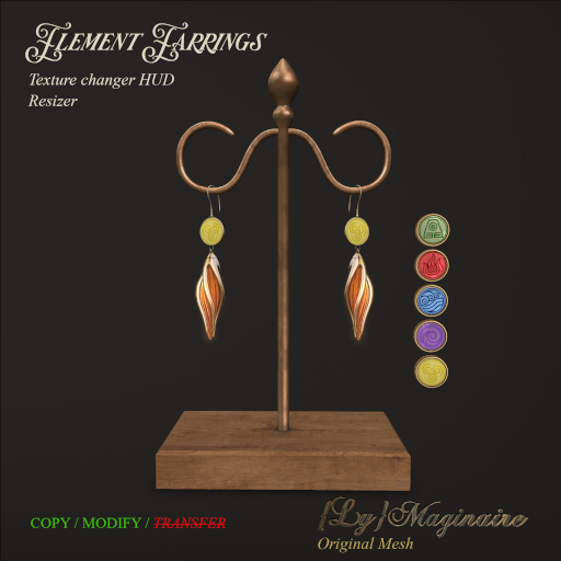{ Ly } Maginaire: Elements earrings Fatpack package (ADD)