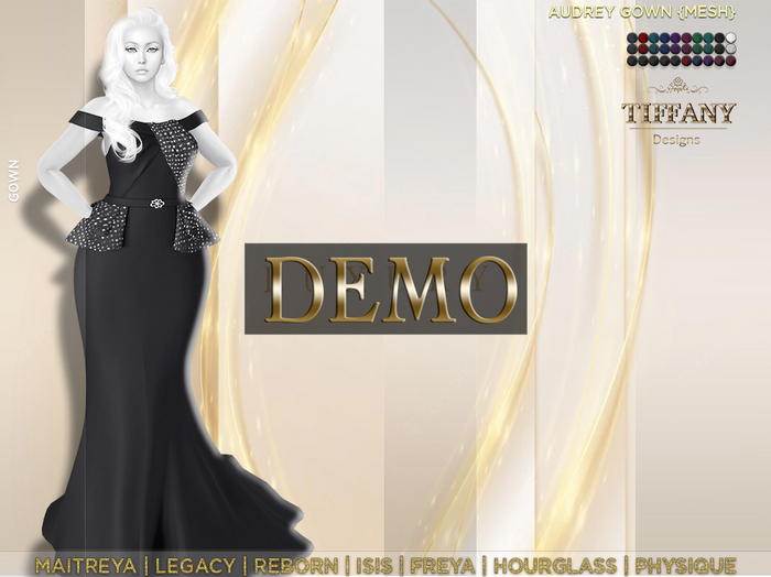 ::TD:: Audrey Gown {Mesh} DEMO