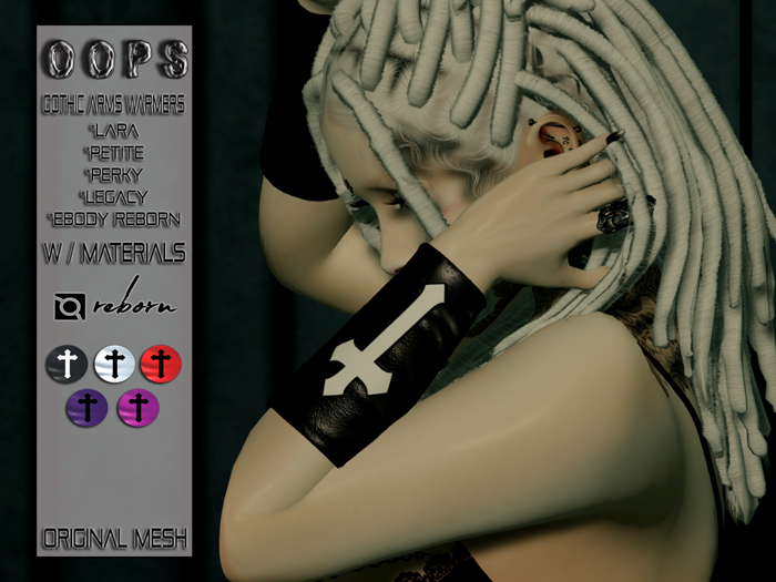 ::OOPS:: Gothic Arms Warmers - Crosses
