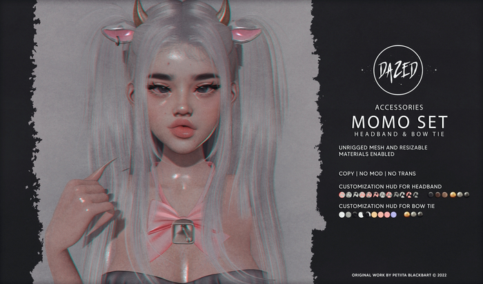 Dazed. Momo Headband & Bow Tie Fatpack