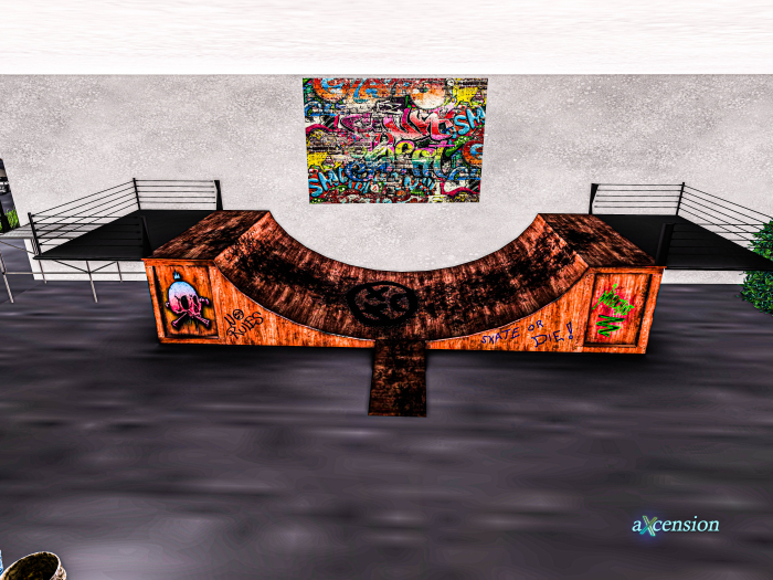 aX: Skate Ramp Wood Rare