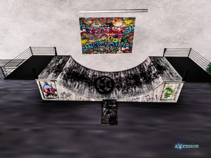 aX: Skate Ramp white grey Rare
