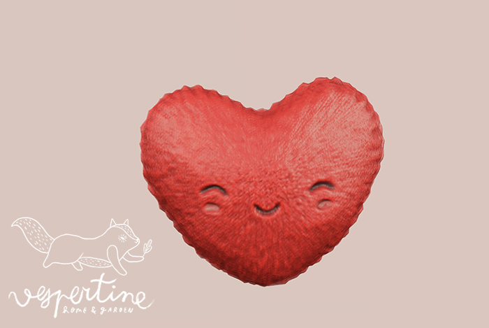 {vespertine} - plush huggables - heart 