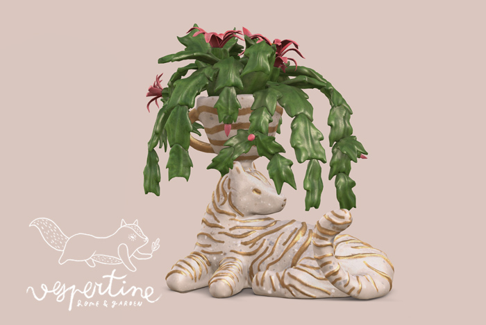 {vespertine} - animal planters. - tiger. 