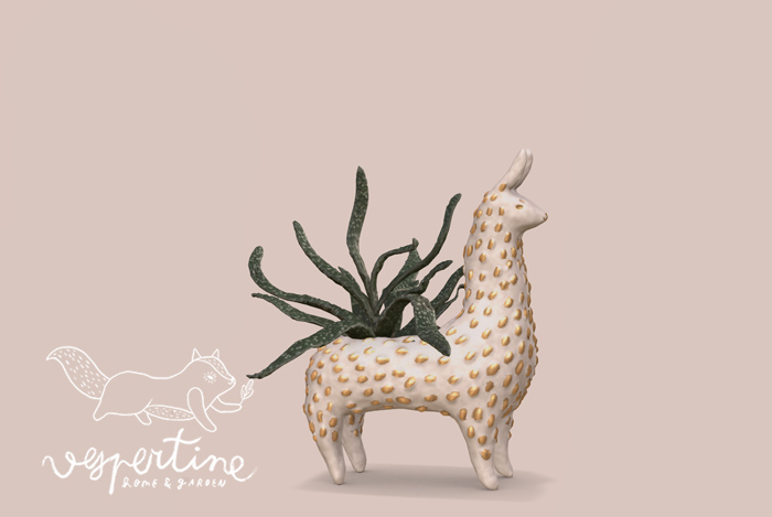 {vespertine} - animal planters. - llama.