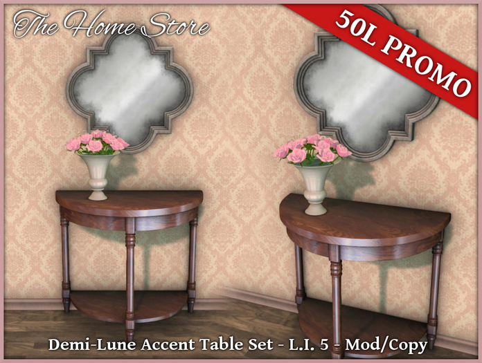 DEMILUNE TABLE