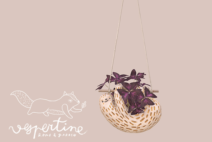{vespertine} - animal planters. - sloth