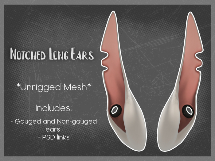 [FrettchenHaus] Notched Gauged Ears