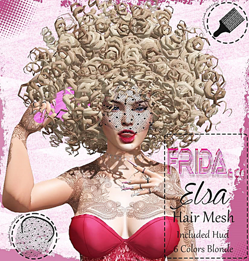 :::Frida&Co:::-ELSA AFRO-BLONDE-(add me)