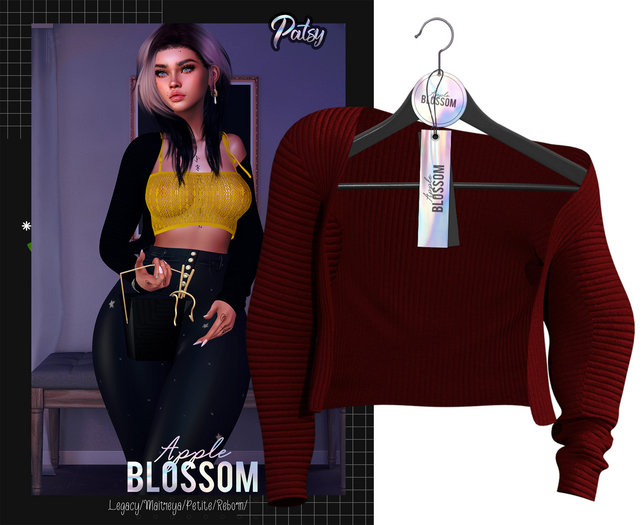 Blossom// #8 Wine - Patsy Sweater