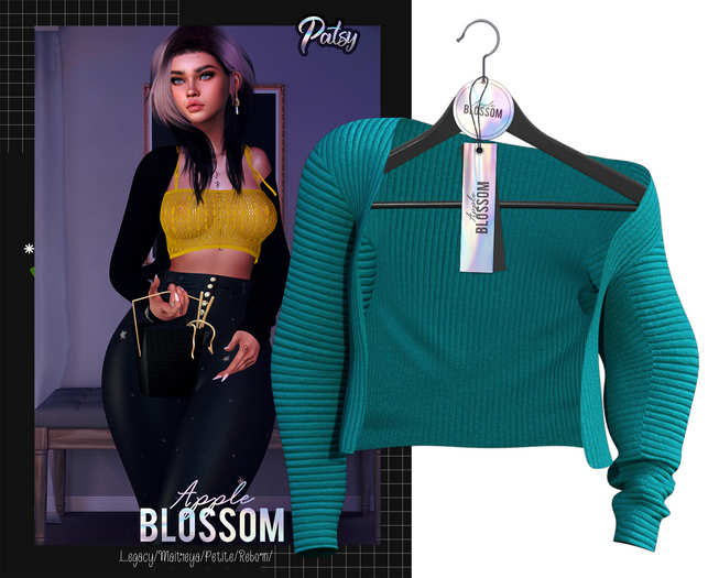 Blossom// #10 Turquoise - Patsy Sweater