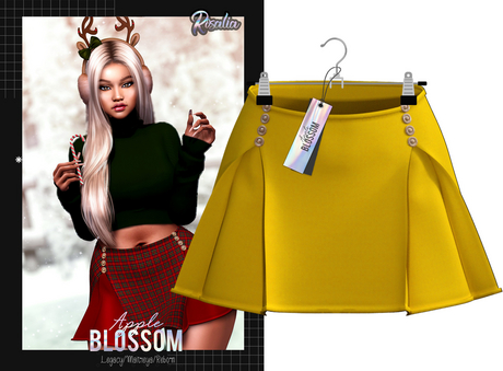 Second Life Marketplace - Blossom// #5 Nude - Rosalia Skirt