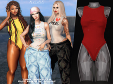 #Klubb "Lena" Bodysuit [Cherry]