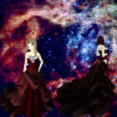 Ball-gown dark red Unpacker HUD