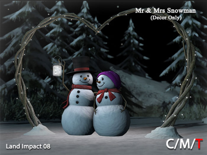 "Killer's" Mr & Mrs Snowman (Decor Only)