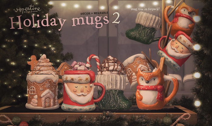 {vespertine} - holiday mugs 2 FATPACK