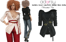 adorsy - Veronika Top Black - Maitreya/Legacy/Lara Petite/Kupra/Reborn-Rolls