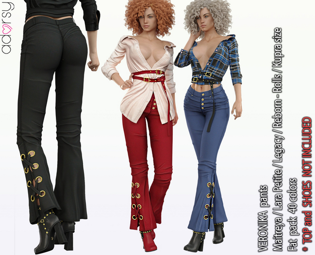 adorsy - Veronika Pants Fatpack - Maitreya/Legacy/Lara Petite/Kupra/Reborn-Rolls