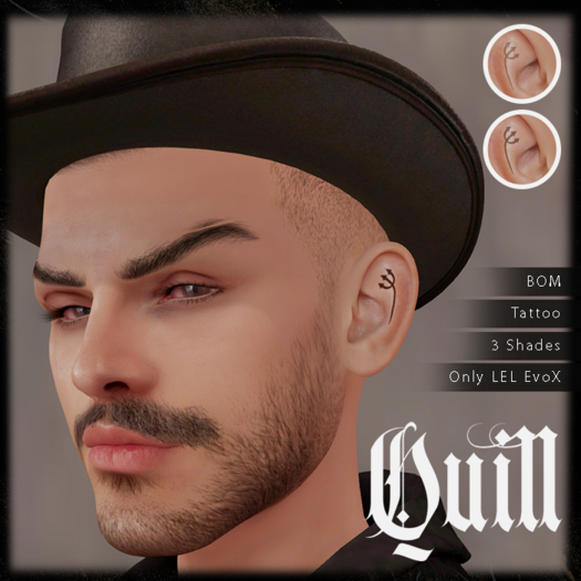.:Quill:. Trident Ear Tattoo