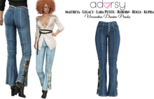 adorsy - Veronika Denim Pants Dark Blue - Maitreya/Legacy/Lara Petite/Kupra/Reborn-Rolls