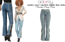 adorsy - Veronika Denim Pants Dirty - Maitreya/Legacy/Lara Petite/Kupra/Reborn-Rolls
