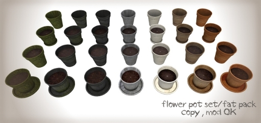 flower pot set/fat pack