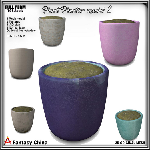 Full Perm Plant Planter model 2
