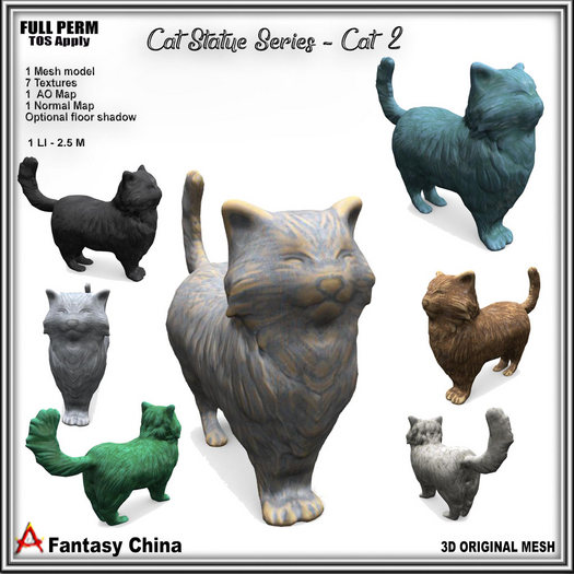 Full Perm Cat Statue Series - Cat 2