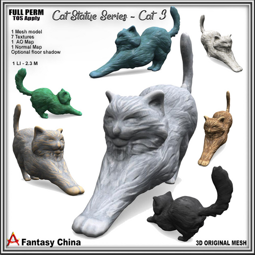 Full perm - Cat Statue Series - Cat 3