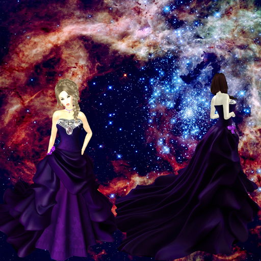 Ball-gown purple Unpacker HUD