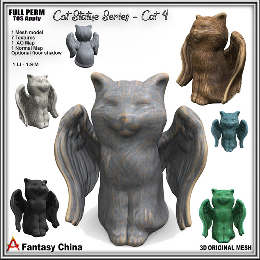 Full Perm Cat Statue Series - Cat 4