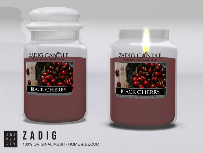 ZADIG . Jar Candle {Black Cherry}