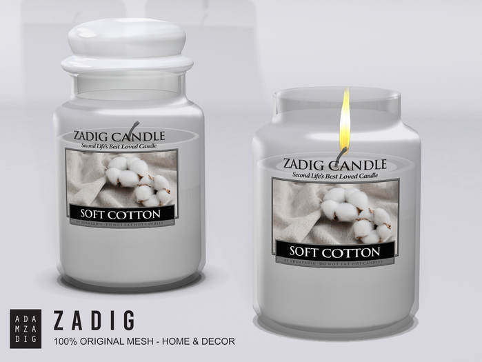 ZADIG . Jar Candle {Soft Cotton}