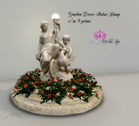 BOX-GARDEN DECOR STATUE LAMP