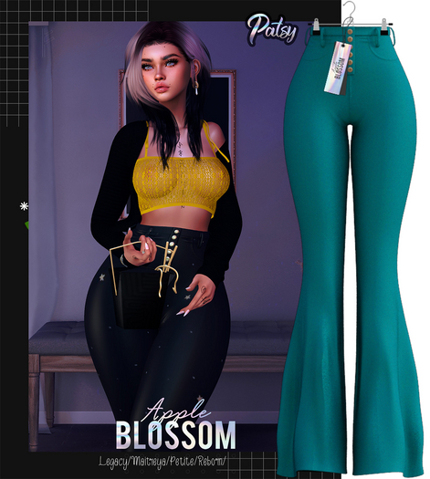 Blossom// #10 Turquoise - Patsy Pants