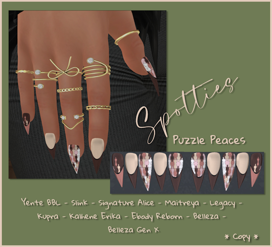 PUZZLE PEACES NAILS 