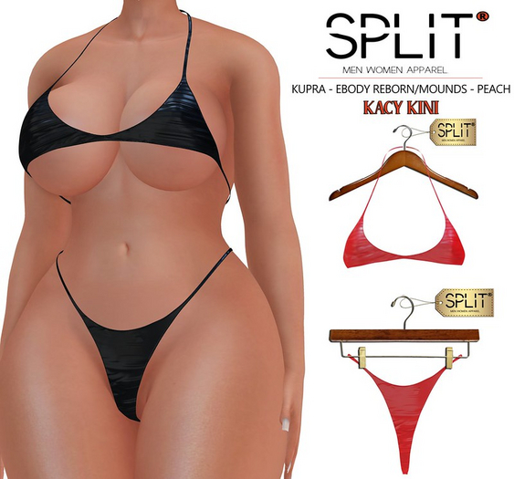 SPLIT APPAREL - Kacy Kini Red